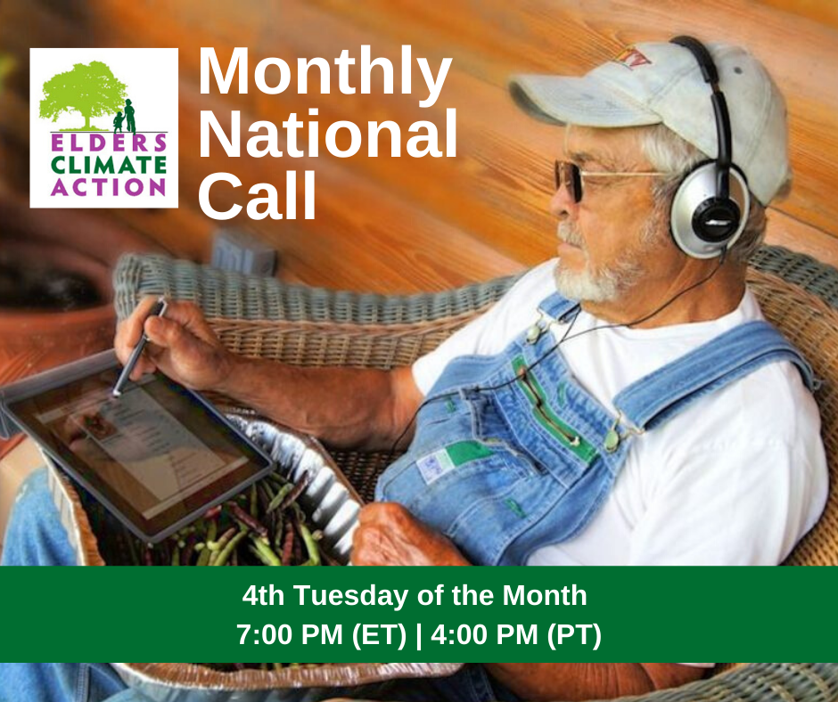 ELDER'S CLIMATE ACTION  Monthly National Call for January @ Online